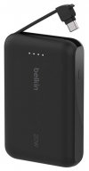 BELKIN POWERBANK 10 000 MAH, 20W, WBUDOWANY KABEL USB-C, BLACK
