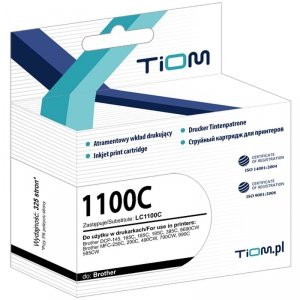 Tusz Tiom do Brother 1100C | LC1100C | 325 str. | cyan