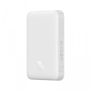Powerbank Baseus Magnetic Mini Air Wireless 10000mAh 20W+kabel USB C-USB C (biały)