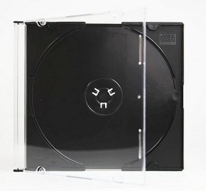 Pudełko SLIM na 1 CD DVD CZARNE opakowanie 10szt