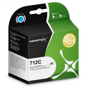 Tusz Asarto do HP 712C | 3ED67A  | 29 ml | cyan