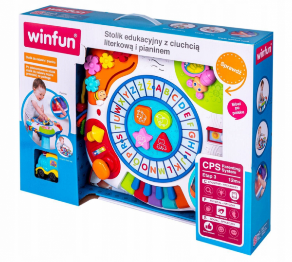 SMILY PLAY stolik edukacyjny interaktywny 5w1 6 m+