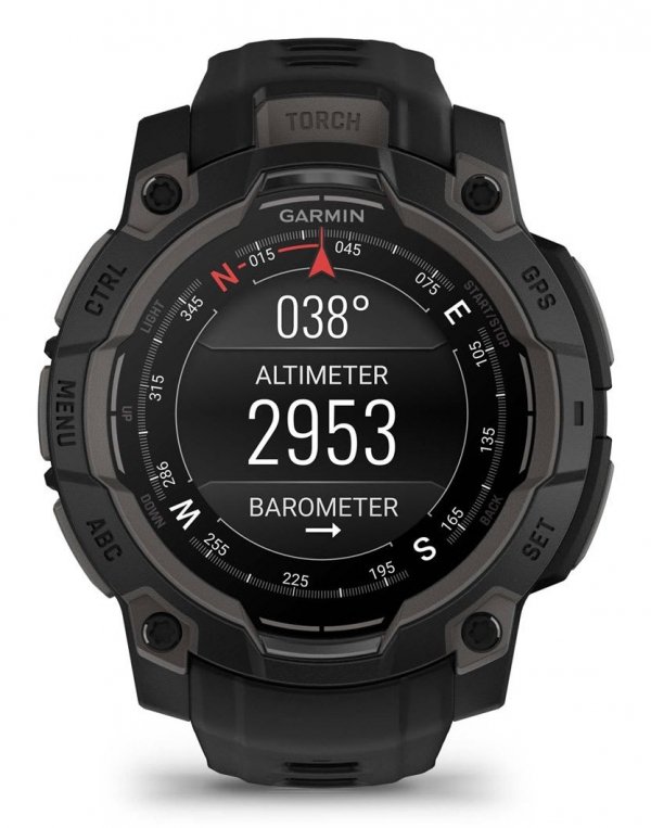 Zegarek sportowy Garmin Instinct 3 AMOLED 45mm Czarny