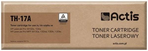Toner ACTIS TH-17A (zamiennik HP 17A CF217A; Standard; 1600 stron; czarny)
