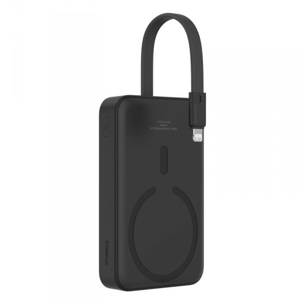 Powerbank Baseus Magnetic Mini Air Wireless 10000mAh 20W+kabel lightning (czarny)