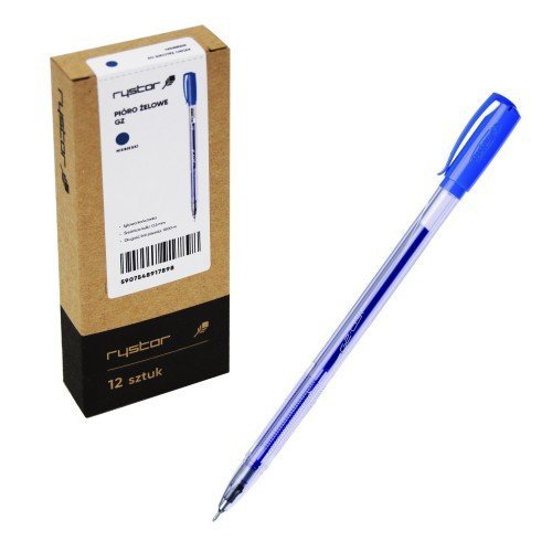 PIÓRO ŻELOWE GZ-031/C NIEBIESKIE A'12 RYSTOR