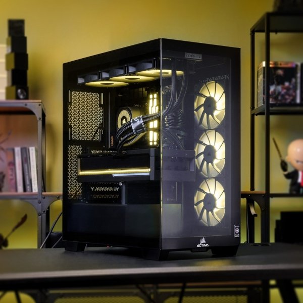 Komputer gamingowy Actina iCUE 9800X3D 32GB 2TB RX9070XT 850W no OS