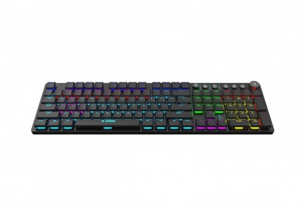 KLAWIATURA I-BOX AURORA K-6 RGB, MECHANICZNA, RED SWITCH, LOW PROFILE GAMING