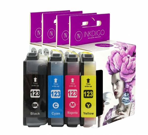 4x Tusz INKDIGO do BROTHER LC123 Multibox CMYK J132 J152 J552 J4110 J470 J4410 4510 6520 6720