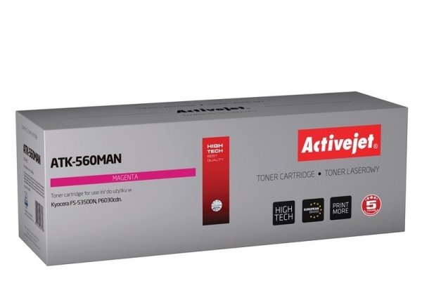 Toner Activejet ATK-560MAN (zamiennik Kyocera TK-560M; Premium; 10000 stron; czerwony)