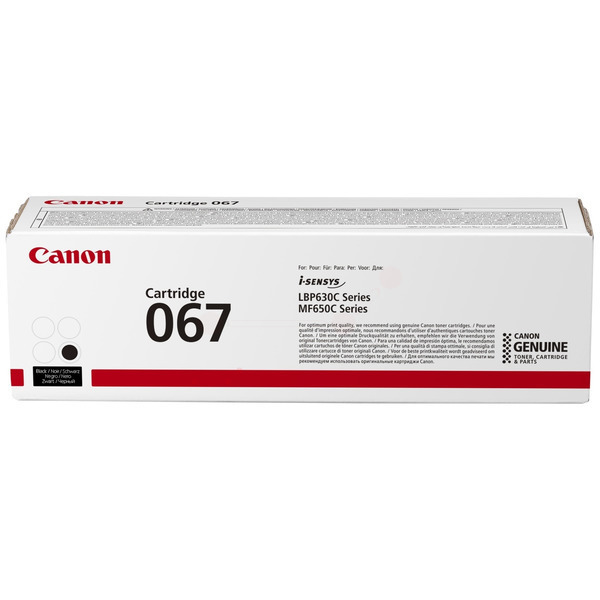 Toner 067 firmy Canon czarny LBP631 633 MF651 655 657