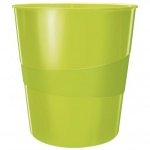 Kosz na śmieci 15L LEITZ WOW zielony metalik 52781054/52781064