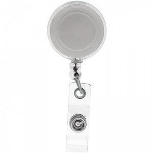 Mechanizm ściągający do identyfikatorów biały 65cm K04.4569
