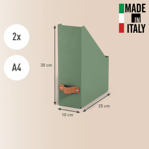 Pojemnik na dokumenty Puro z tektury w 100% z recyklingu (2szt.) zielony 24710050 LEITZ