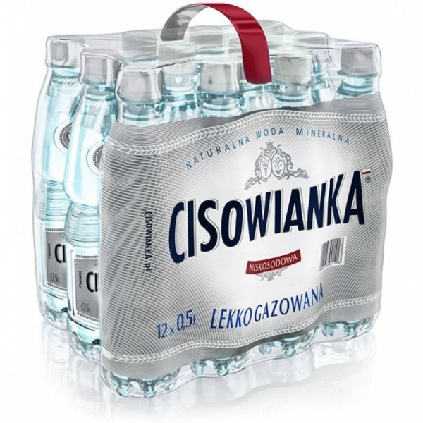 Woda mineralna CISOWIANKA 0.5L (12szt) lekko gazowana z kaucją