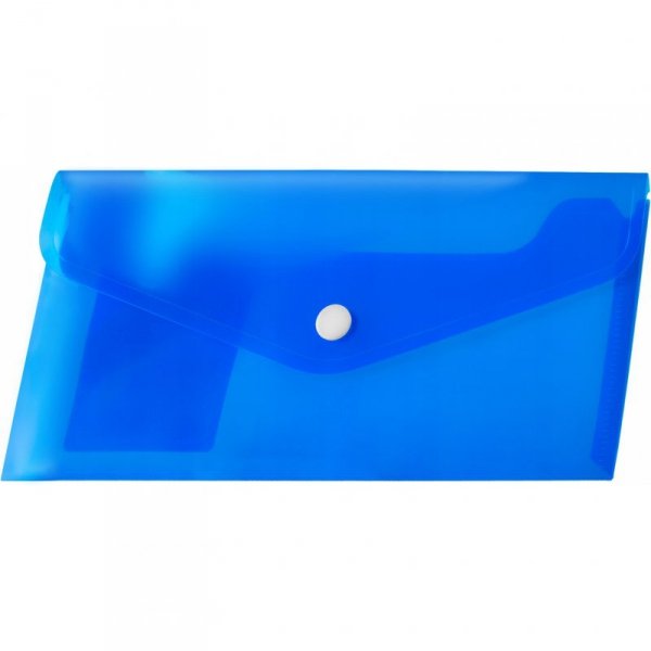 Koperta PP na zatrzask DL niebieska (12 szt.) BT612-N TETIS
