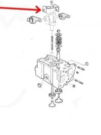 Mocowanie dżwigienek zaworowych 4863861 Cherokee 97-01 2,5 td 