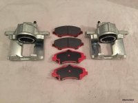 2 x zacisk hamulcowy przedni L + P + ceramiczne klocki Jeep Cherokee/Liberty 2008-2012 