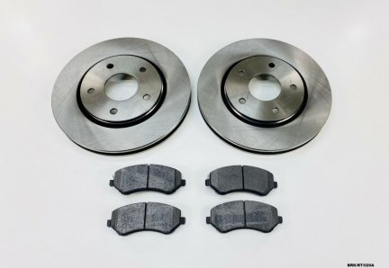 2 x Front Brake Disc & CERAMIC Pads for Voyager / Journey 2008-2017 BRK/RT/020A