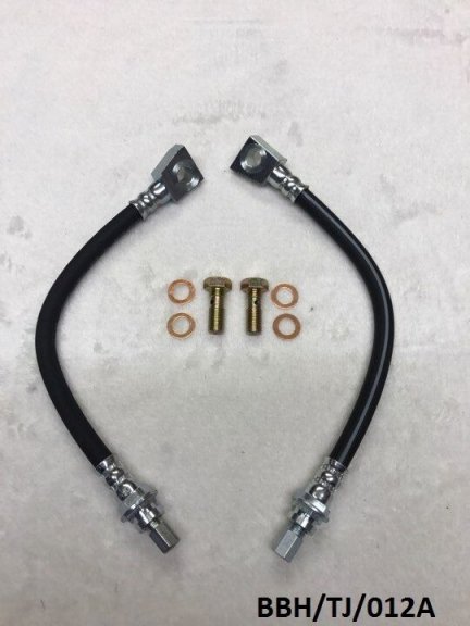2 x Rear Brake Hose & 2 x Banjo Bolt for Jeep Wrangler TJ 2003-2006  BBH/TJ/012A