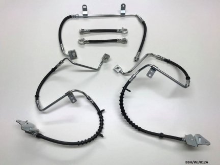 Front & Rear Brake Hoses SET for Jeep Grand Cherokee WJ 1999-27.04.03 BBH/wj/012