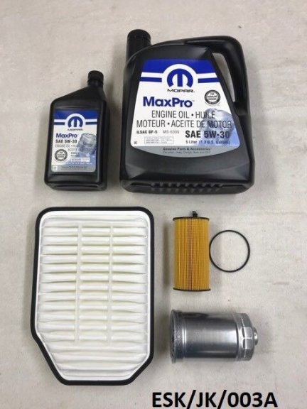 Engine Medium Service KIT for Jeep Wrangler JK 2.8CRD 2007-2017 ESK/JK/003A 5W30