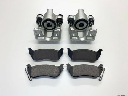2 x Rear Brake Caliper & Brake Pads for Jeep Wrangler TJ 2003-2006 BRK/TJ/001A