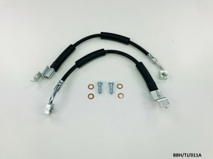 2x Front Brake Hose & 2 x Banjo Bolt for Jeep Wrangler TJ 1997-2006  BBH/TJ/011A