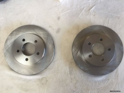 2 x Front Brake Disc for Chrysler Voyager1996-2000 15 & 16 Wheels BBD/GS/001A