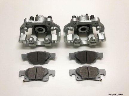 2 x Rear Brake Caliper & Pads for Jeep Grand Cherokee 2011-2019 BBC/WK2/008A 17