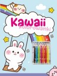 Kawaii kolorowanki. Niebieska