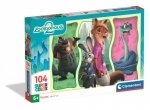 Puzzle 104 elementów. Super kolor. Zootopia 2