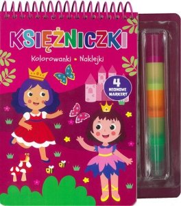 Księżniczki Kolorowanki naklejki