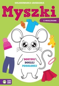 Kolorowanka-ubieranka Myszki