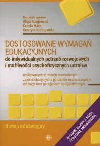 Dostosowanie wymagań edukacyjnych - etap II edukacyjny