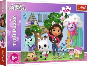 Puzzle 100 Koci Domek Gabi