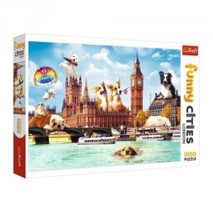 Puzzle Funny Cities - Psy w Londynie 1000