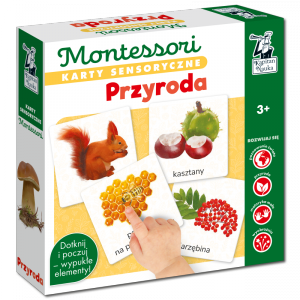 Karty sensoryczne Montessori Przyroda Kapitan Nauka