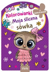 Moja śliczna sówka. Kolorowanka z wykrojnikiem