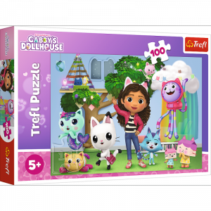 Puzzle 100 Koci Domek Gabi 16464