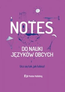 Notes do nauki języków obcych (fioletowy)