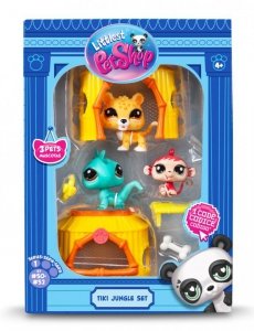 Littlest Pet Shop Zestaw Dżungla 3 figurki LPS00515