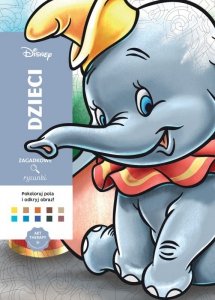 Dzieci. Disney. Zagadkowe rysunki. Kolorowanka antystresowa. Art therapy