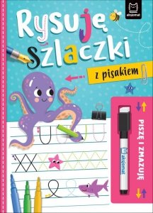 Rysuję szlaczki z pisakiem. Piszę i zmazuję