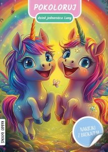 Polkoloruj dzień jednorożca Luny