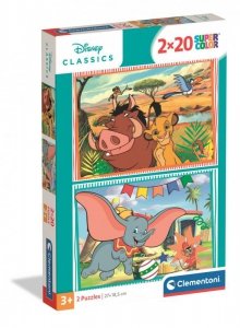 Puzzle 2x20 Super kolor Disney Classics 24837