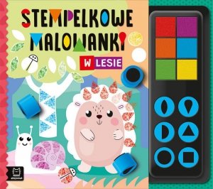 W lesie. Stempelkowe malowanki