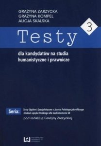 Testy dla kandydatów na studia humanistyczne i prawnicze