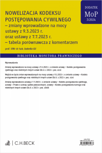 Nowelizacja Kodeksu postępowania cywilnego – zmiany wprowadzone ustawą z 9.3.2023 r. oraz innymi ustawami – tabela porównawcza z