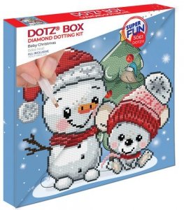 Diamond Dotz. Haft diamentowy. Dziecięce Boże Narodzenie